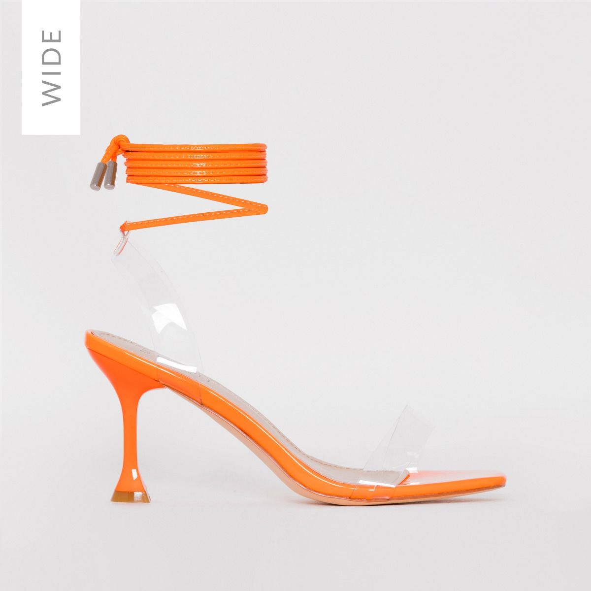 bright orange heels