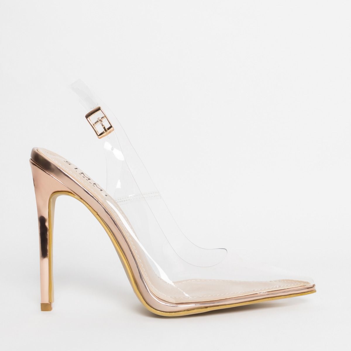 rose gold court shoes