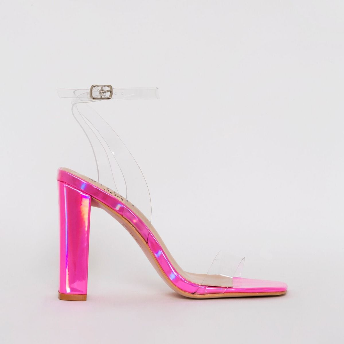 pink perspex heels