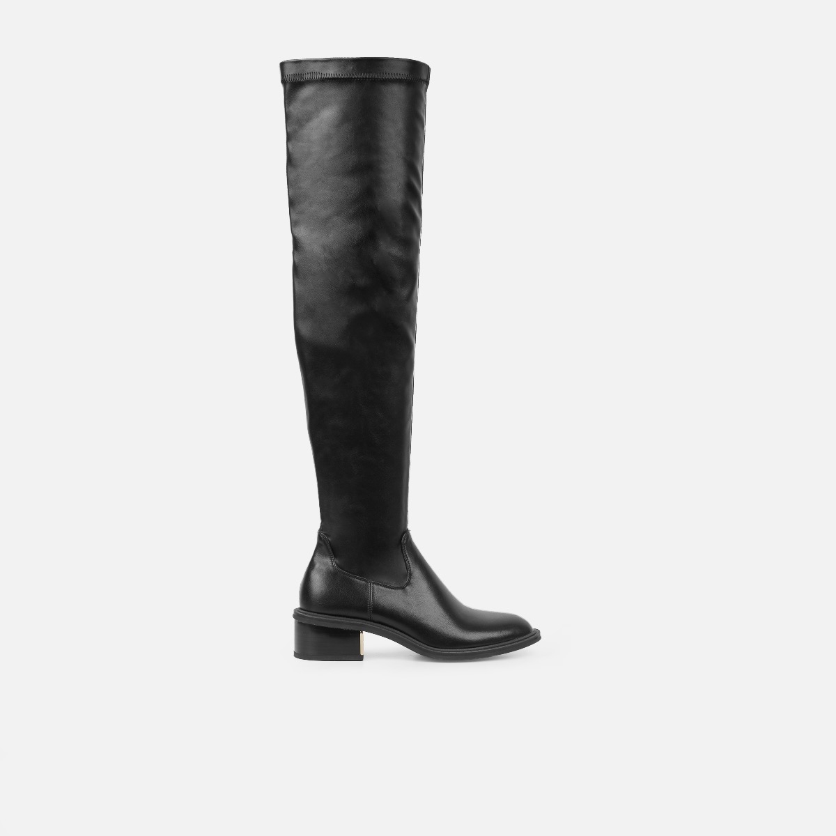 Quincey Black Over The Knee Boots | SIMMI London