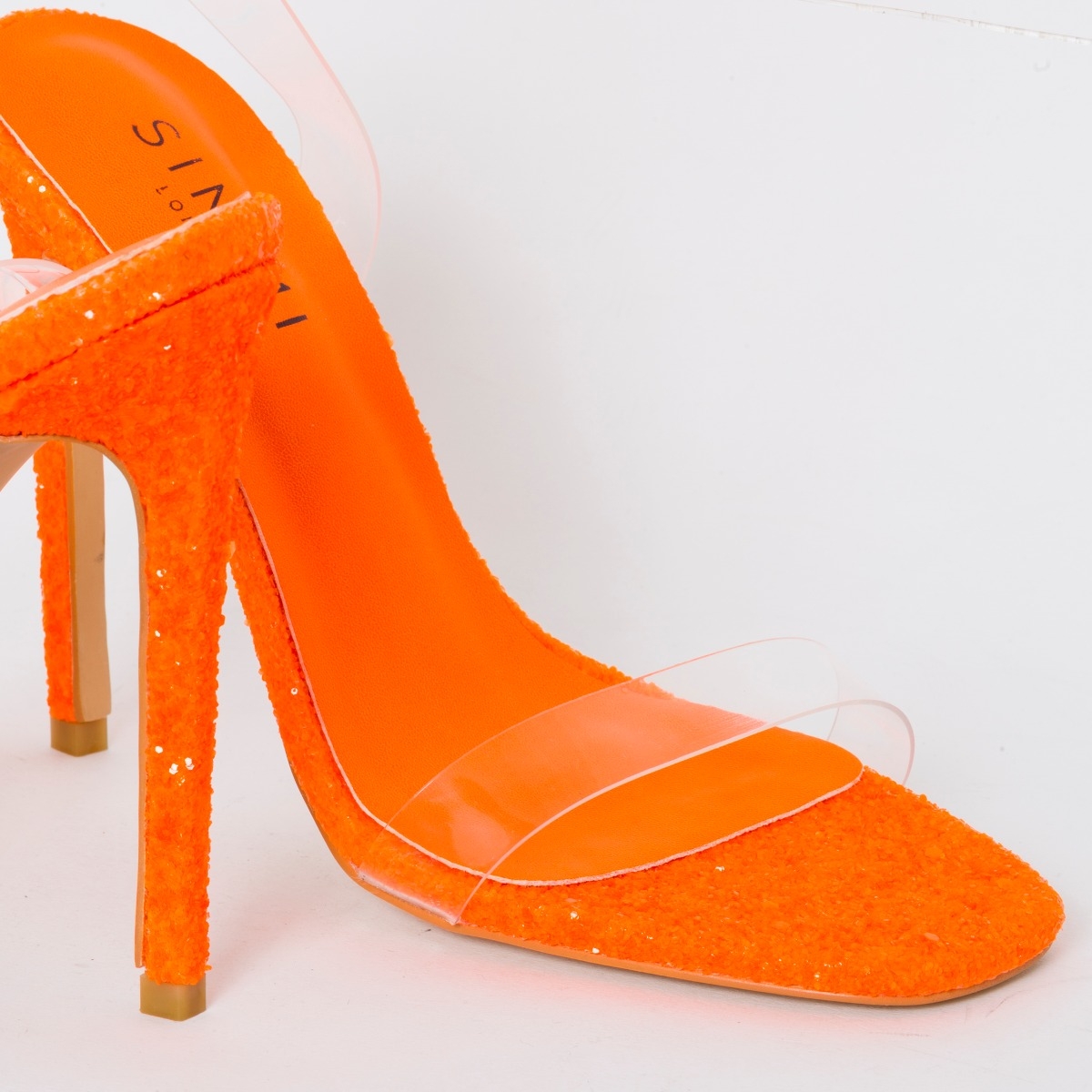 16cm Orange Sexy Heeled Sandals Fetish Bright Pat Surface Buckle STrap Heel  Quality Pointed Toe Women's High Heels - AliExpress