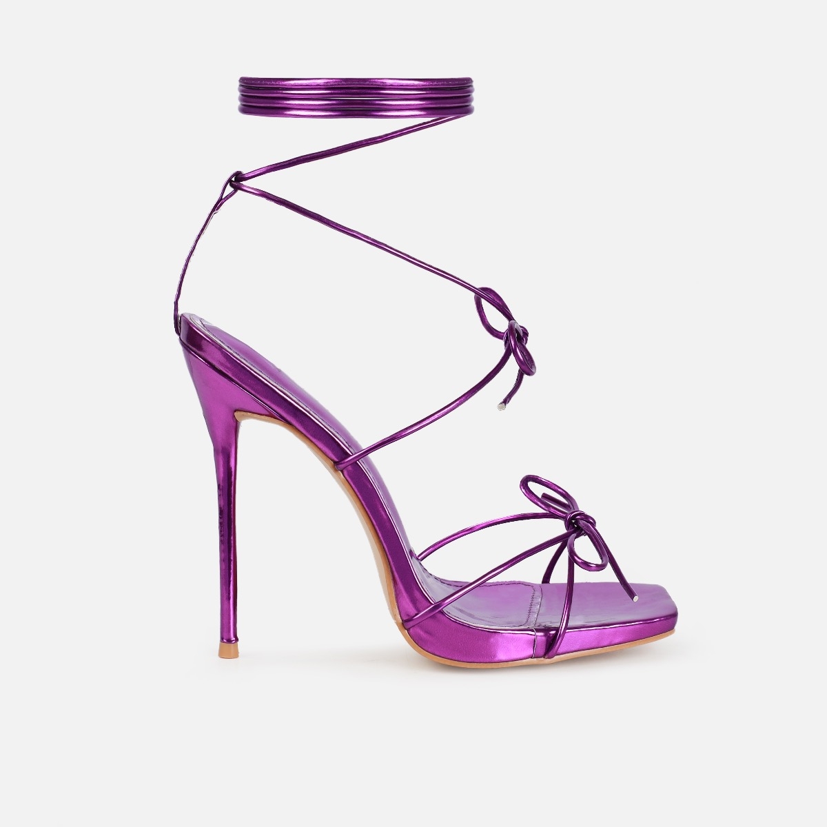 Womens Aquazzura purple Metallic Olie Sandals 105 | Harrods # {CountryCode}