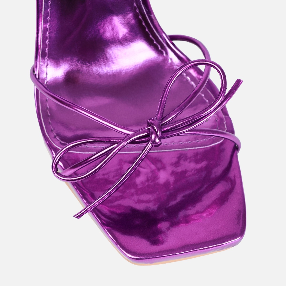 Buy Purple Stone Embellished Buckle Heels by Elviraa By Pranali A Oswal  Online at Aza Fashions.