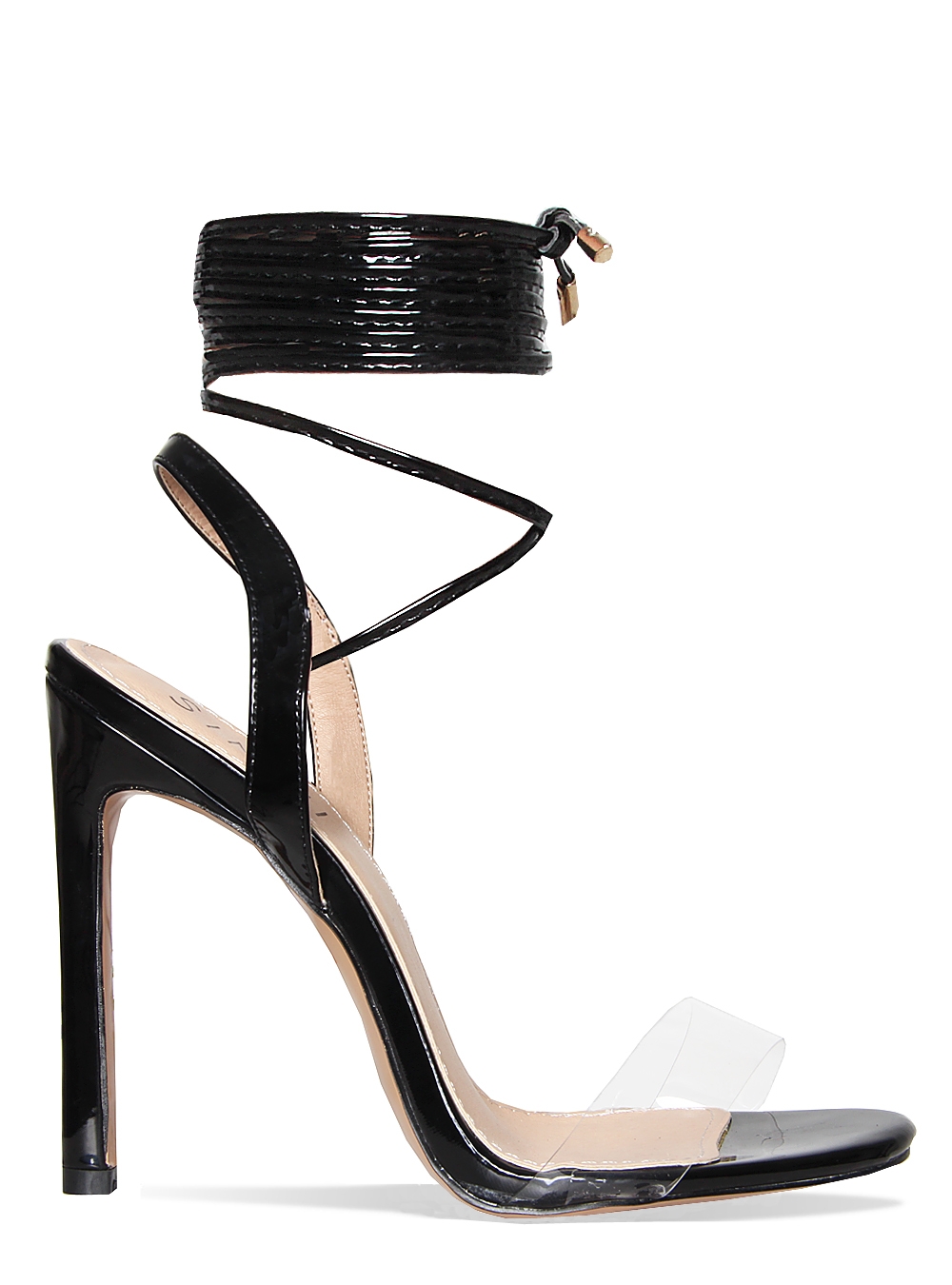 Niuna - Lace Up Transparent High Heel Sandals | YesStyle