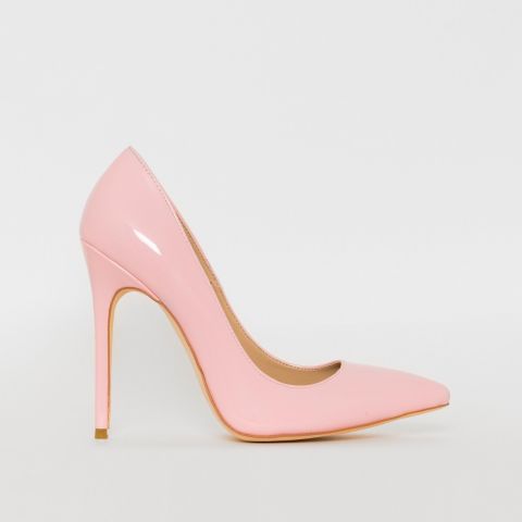 Mila Pink Patent Stiletto Court Shoes