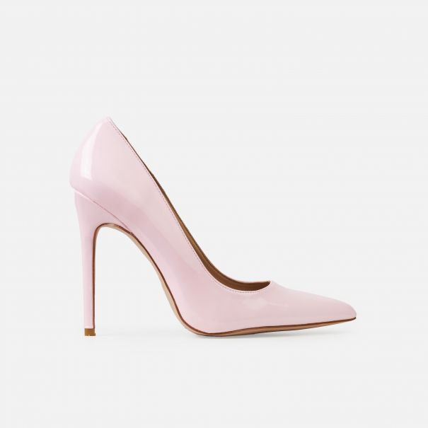 Nila Pink Patent Stiletto Court Shoes | SIMMI London
