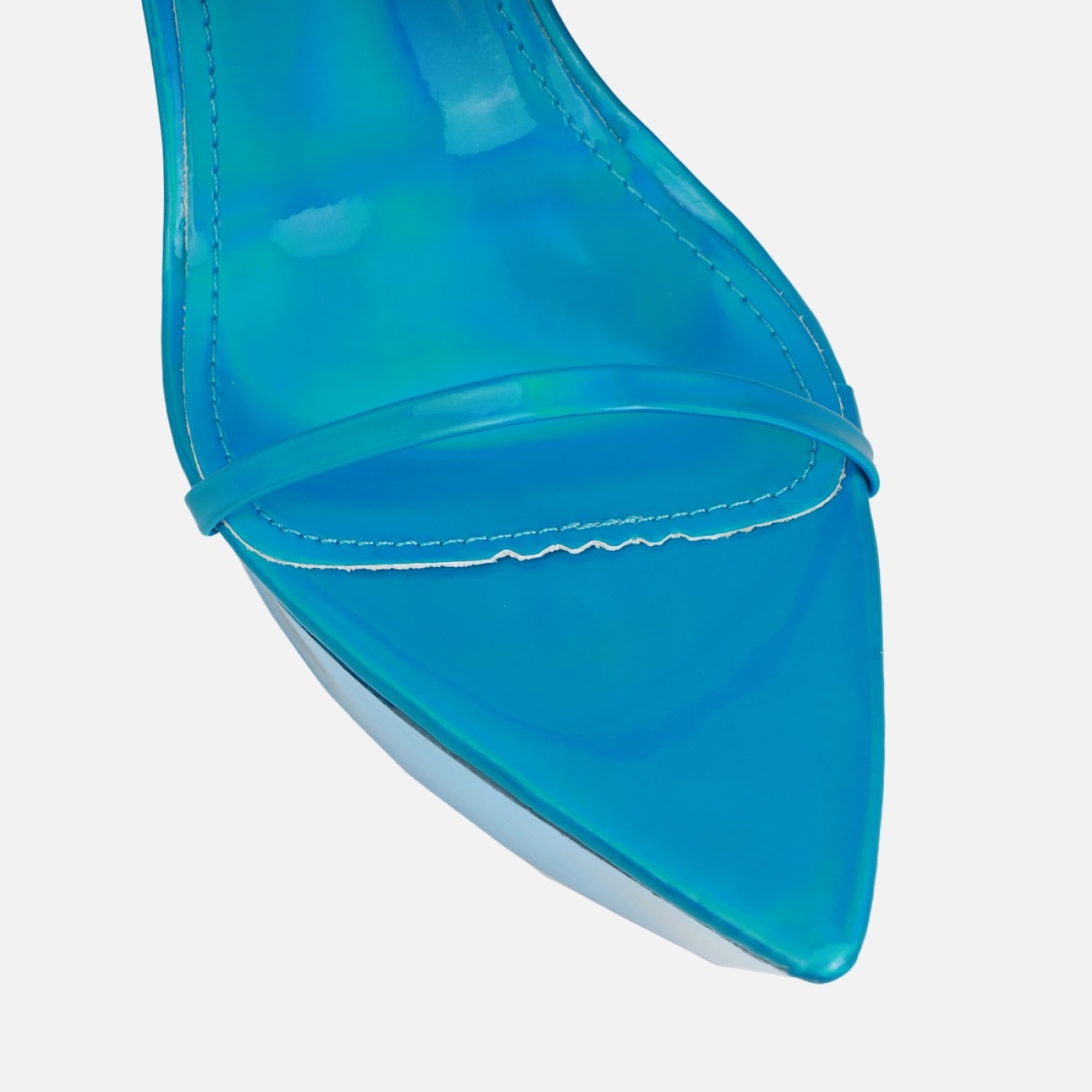 Asiaa Blue Metallic Platform Stiletto Heels | SIMMI London
