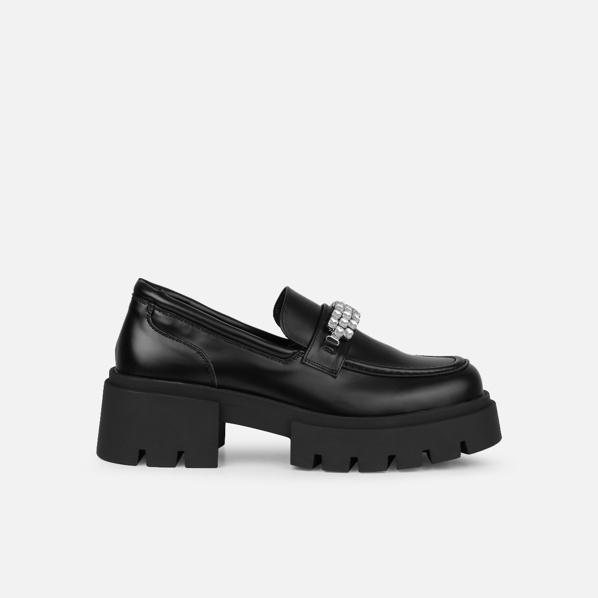 Kanye Black Diamante Chunky Loafers product